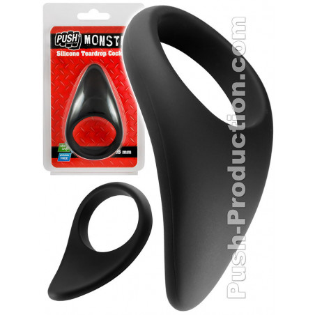 Push Monster - Silicone Teardrop Cockring 45mm