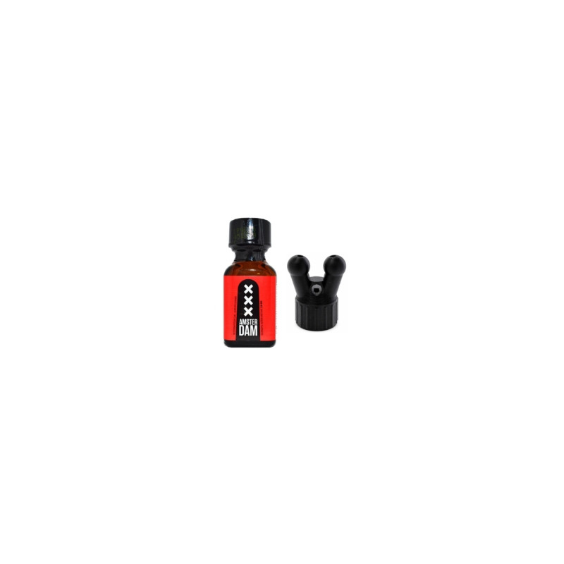 Amsterdam XXX Red Label 24ml With Double Sniffer Black